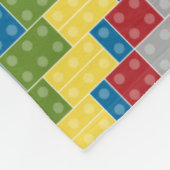 Couverture Polaire Illustration en plastique de motif de blocs (Coin)