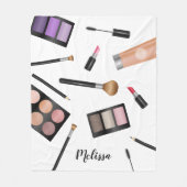 Couverture Polaire Illustration et nom personnalisé des produits de m (Devant)