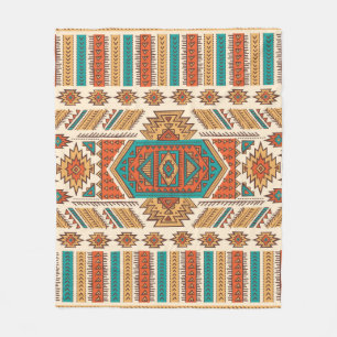 Couverture Polaire Illustration ethnique vintage tribale