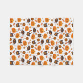 Couverture Polaire Illustration mignonne de motif de Halloween (Devant (Horizontal))