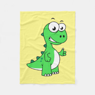 Couverture Polaire Illustration Mignonne Du Tyrannosaurus Rex. 2