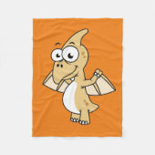 Couverture Polaire Illustration Mignonne D'Un Pterodactyl. 2 (Devant)