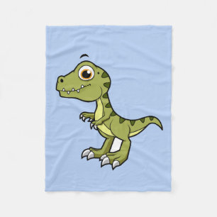 Couverture Polaire Illustration Mignonne D'Un Rex Tyrannosaurus.