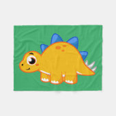 Couverture Polaire Illustration Mignonne D'Un Stegosaurus. (Devant (Horizontal))