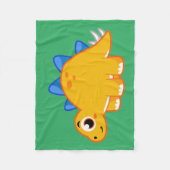 Couverture Polaire Illustration Mignonne D'Un Stegosaurus. (Devant)