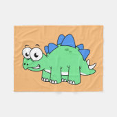 Couverture Polaire Illustration Mignonne D'Un Stegosaurus. 2 (Devant (Horizontal))
