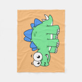 Couverture Polaire Illustration Mignonne D'Un Stegosaurus. 2 (Devant)