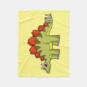 Couverture Polaire Illustration Mignonne D'Un Stegosaurus Dinosaure. (Devant)