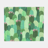Couverture Polaire Illustration Motif colorée Cactus (Devant (Horizontal))