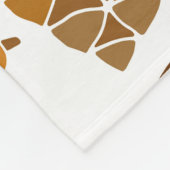 Couverture Polaire Illustration motif cônes de pin. (Coin)