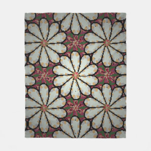 Couverture Polaire Illustration Motley. Petites fleurs colorées. Spri