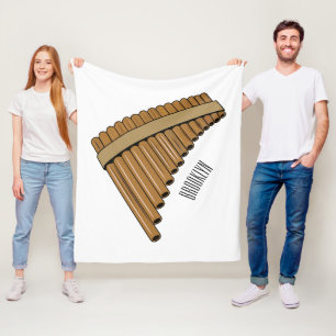 Couverture Polaire Illustration Pan flûte / panpipes