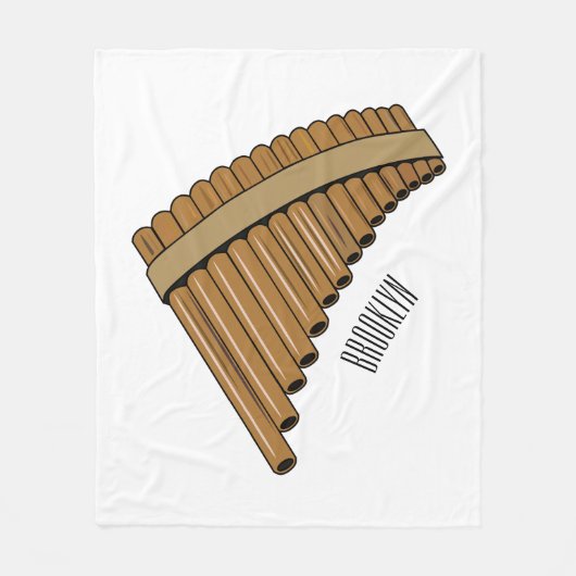 Couverture Polaire Illustration Pan flûte / panpipes (Devant)