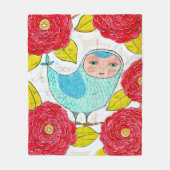 Couverture Polaire Illustration Pip Gerard Enk Bird in Garden Ledger (Devant)