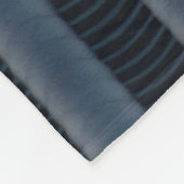 Couverture Polaire Illustration rayée grise et noire (Coin)