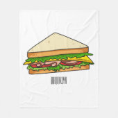 Couverture Polaire Illustration Sandwich (Devant)