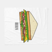 Couverture Polaire Illustration Sandwich (Devant (Horizontal))