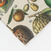 Couverture Polaire Illustration scientifique végétale des fruits (Coin)