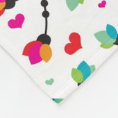 Couverture Polaire illustration tropicale d'oiseau mignon de toucan (Coin)