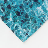 Couverture Polaire illustration turquoise (Coin)
