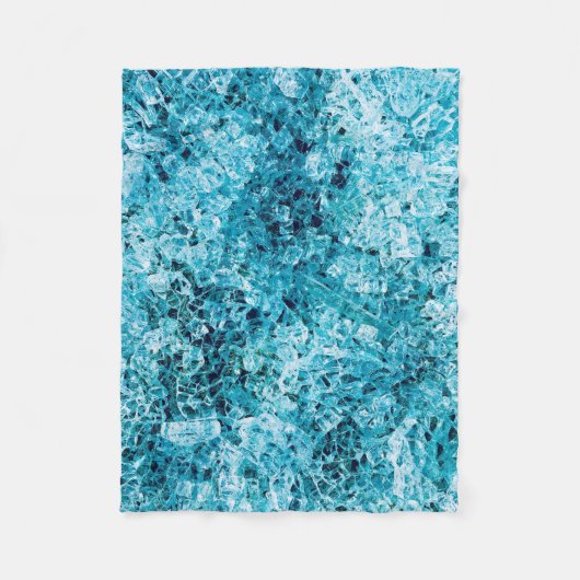 Couverture Polaire illustration turquoise (Devant)