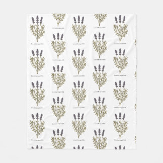 Couverture Polaire Illustration vintage de la fleur de lavande