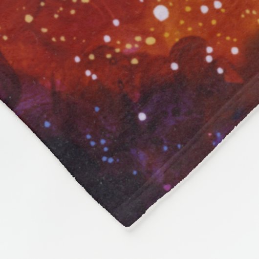 Couverture Polaire Illustration vintage de l'espace (Coin)