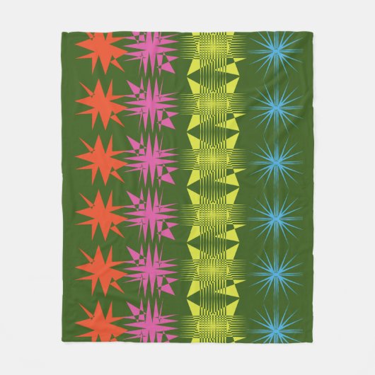 Couverture Polaire Illustration Zigzag (Devant)