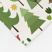 Couverture Polaire Illustrations scandinaves de style sur le motif (Coin)