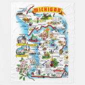 Couverture polaire illustrée du Michigan (Devant)