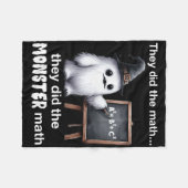 Couverture Polaire Ils Ont Fait Le Math Monster Yeti Funny Halloween (Devant (Horizontal))