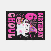 Couverture Polaire I'm 6 Years Old Girls Cute Ghost It's My 6th Birth (Devant (Horizontal))