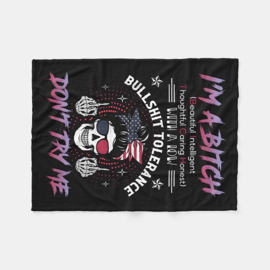 Couverture Polaire I'm A Beautiful Intelligent Thoughtful Caring Hone (Devant (Horizontal))