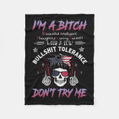 Couverture Polaire I'm A Beautiful Intelligent Thoughtful Caring Hone (Devant)