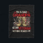 Couverture Polaire I'm A Dad Grandpa And A Veteran American Flag<br><div class="desc">I'm A Dad Grandpa And A Veteran American Flag Gists For Dad Gift. Perfect gift for your dad,  mom,  papa,  men,  women,  friend and family members on Thanksgiving Day,  Christmas Day,  Mothers Day,  Fathers Day,  4th of July,  1776 Independent day,  Veterans Day,  Halloween Day,  Patrick's Day</div>