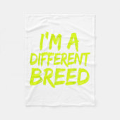 Couverture Polaire I'm A Different Breed _ Ec Motivational Work Out  (Devant)