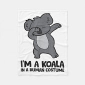 Couverture Polaire I'm A Koala In A Human Costume Funny Koala  (Devant)