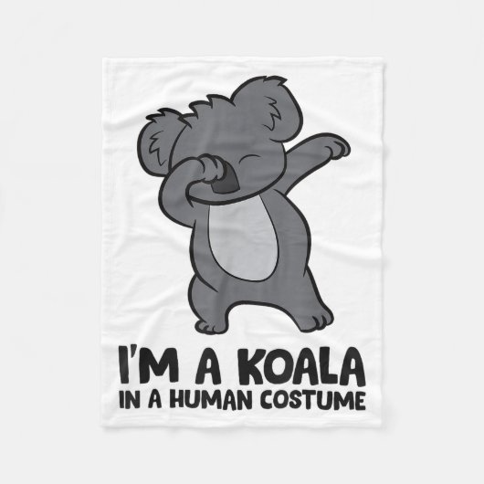 Couverture Polaire I'm A Koala In A Human Costume Funny Koala (Devant)