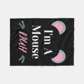 Couverture Polaire I'm A Mouse Duh Easy Halloween Costume Funny  (Devant (Horizontal))