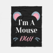 Couverture Polaire I'm A Mouse Duh Easy Halloween Costume Funny  (Devant)