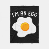 Couverture Polaire I'm An Egg Costume Funny Halloween Present Fried E (Devant)