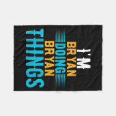 Couverture Polaire I'm Bryan Doing Bryan Things Name Bryan  (Devant (Horizontal))
