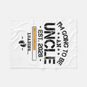 Couverture Polaire I'm Going To Be An Uncle 2026 - New Baby Announcem (Devant (Horizontal))