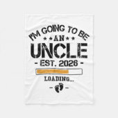 Couverture Polaire I'm Going To Be An Uncle 2026 - New Baby Announcem (Devant)