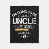 Couverture Polaire I'm Going To Be An Uncle 2026 - New Baby Announcem (Devant)