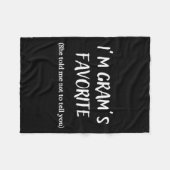 Couverture Polaire I'm Gram's Favorite -  (Devant (Horizontal))