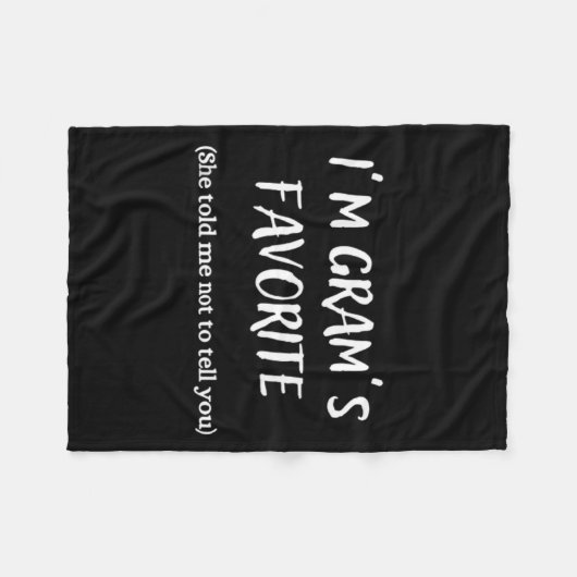 Couverture Polaire I'm Gram's Favorite -  (Devant (Horizontal))