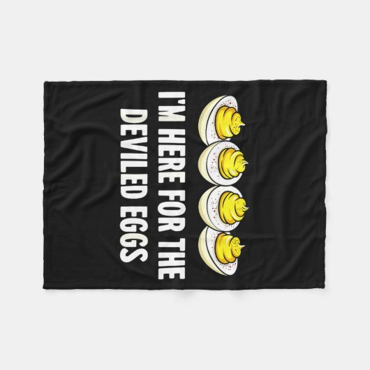 Couverture Polaire Im Here For The Deviled Eggs, Funny Thanksgiving D (Devant (Horizontal))