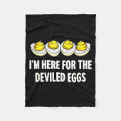 Couverture Polaire Im Here For The Deviled Eggs, Funny Thanksgiving D (Devant)