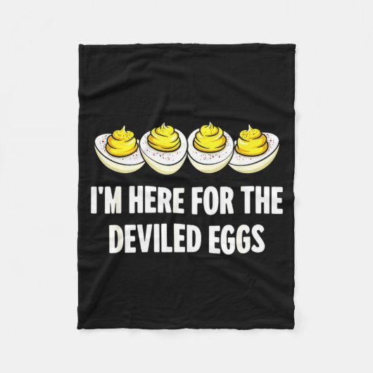 Couverture Polaire Im Here For The Deviled Eggs, Funny Thanksgiving D (Devant)